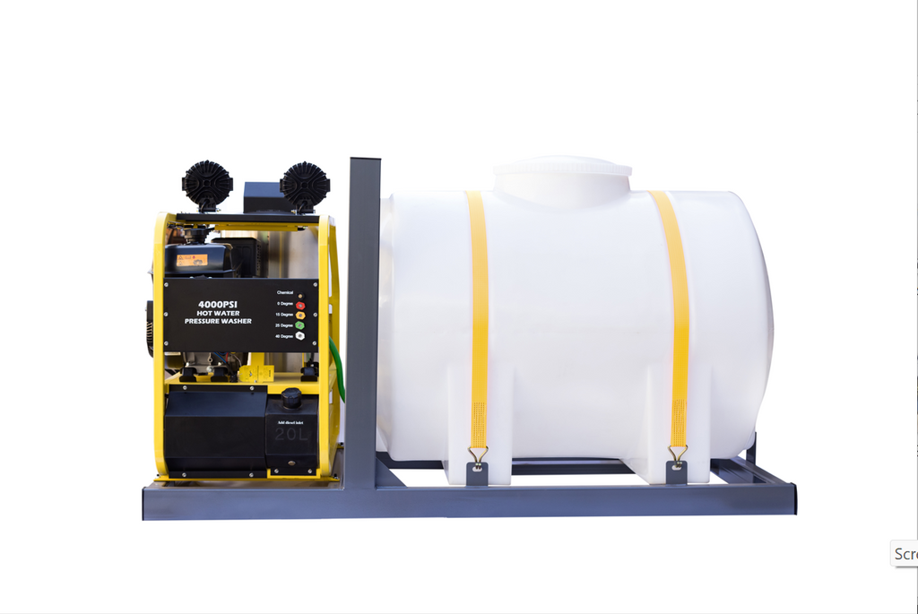 4000 PSI Hot Water Pressure Washer with water tank